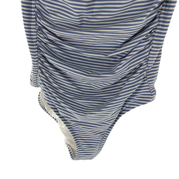 Nip Tuck Swim Light Blue Sorrento Stripe Joanne One Piece Swimsuit - Picture 4 of 10